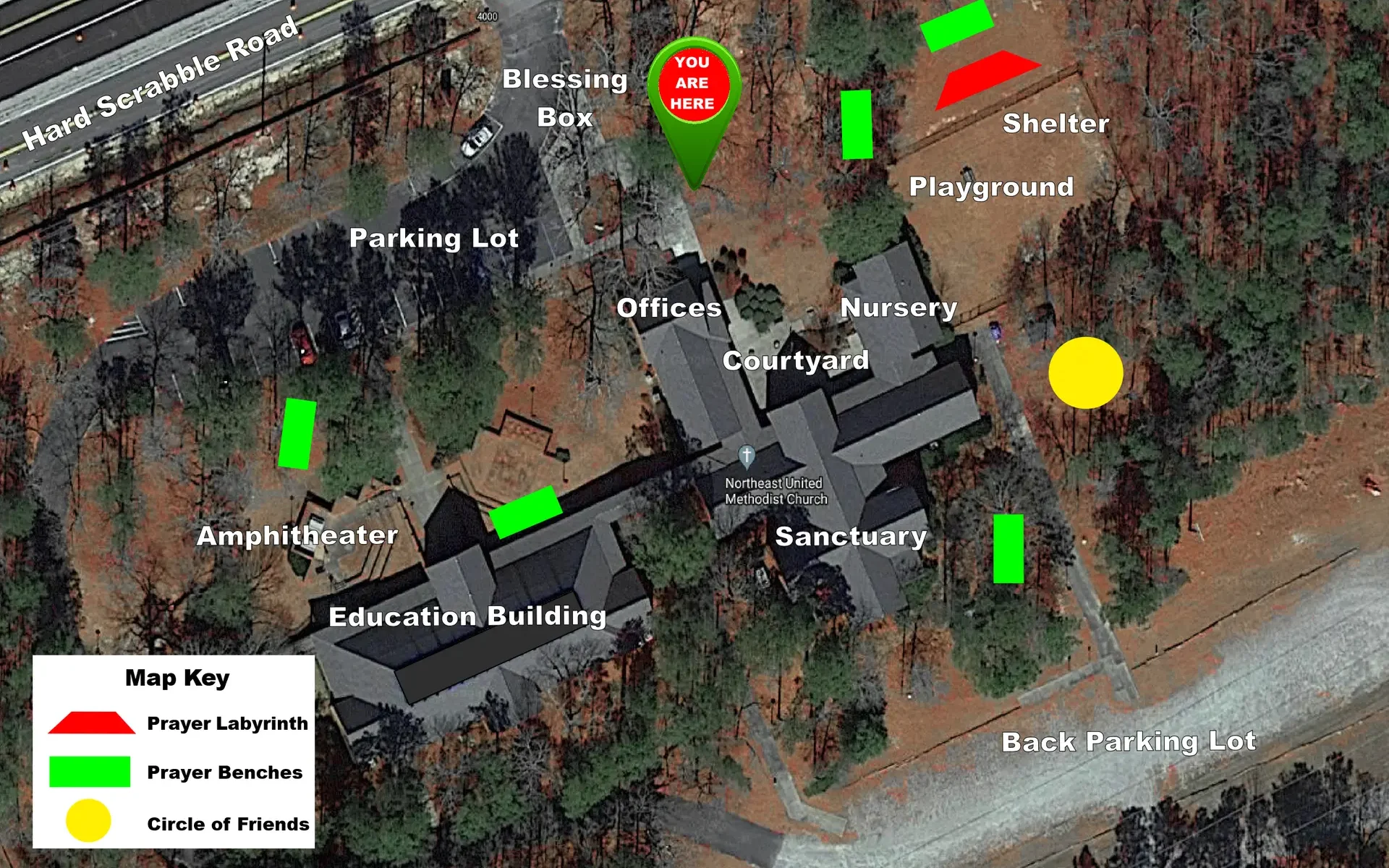 Prayer Labyrinth and Path Map